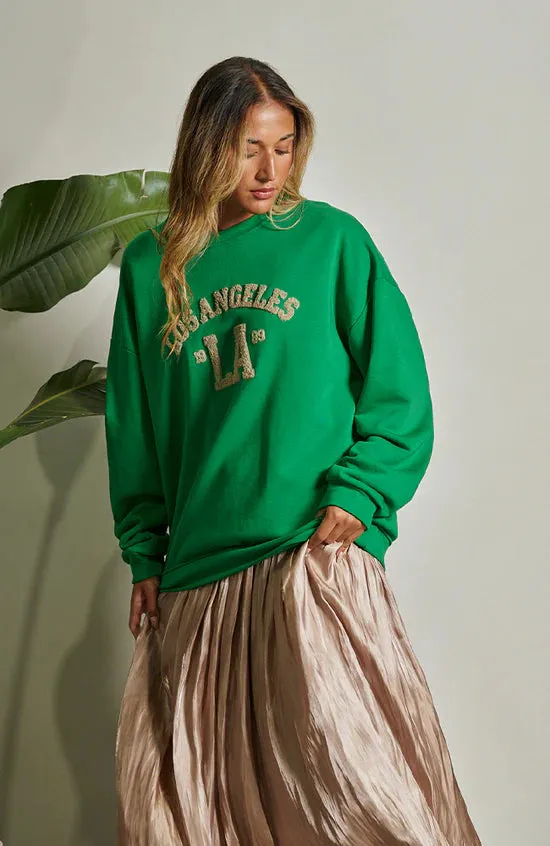 LA Sweater in Emerald