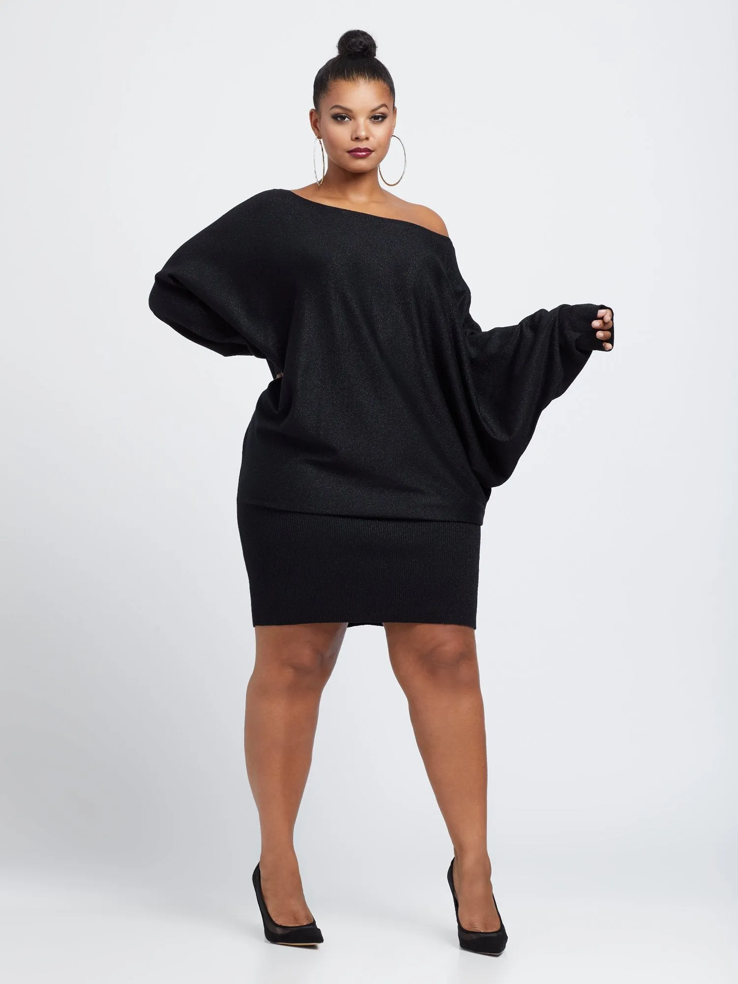 Larina Dolman Sleeve Sweater Dress