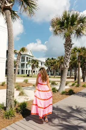 Leap Of Faith Midi Dress - Berry Pink