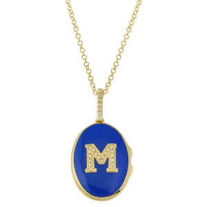 Letterman Locket Necklace