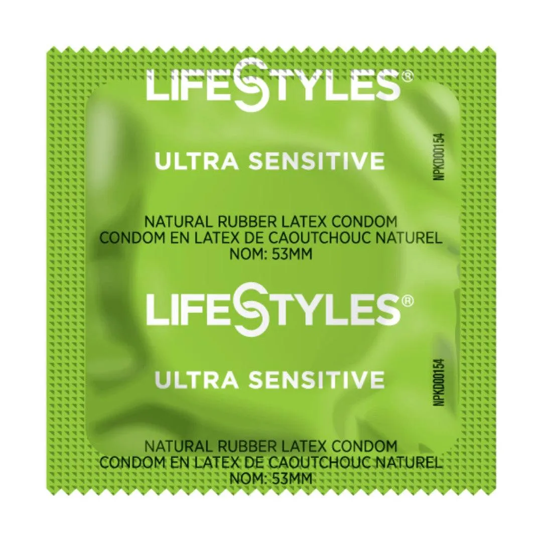 LifeStyles Ultra Sensitive Lubricated Condoms