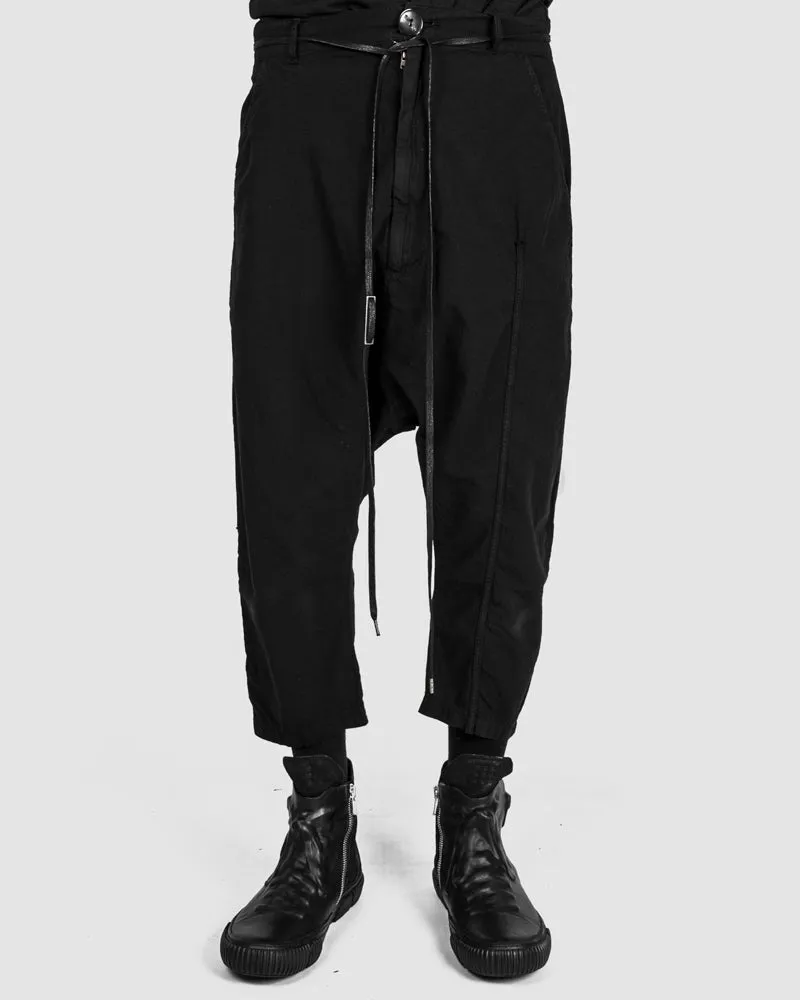 Light cropped cotton trousers