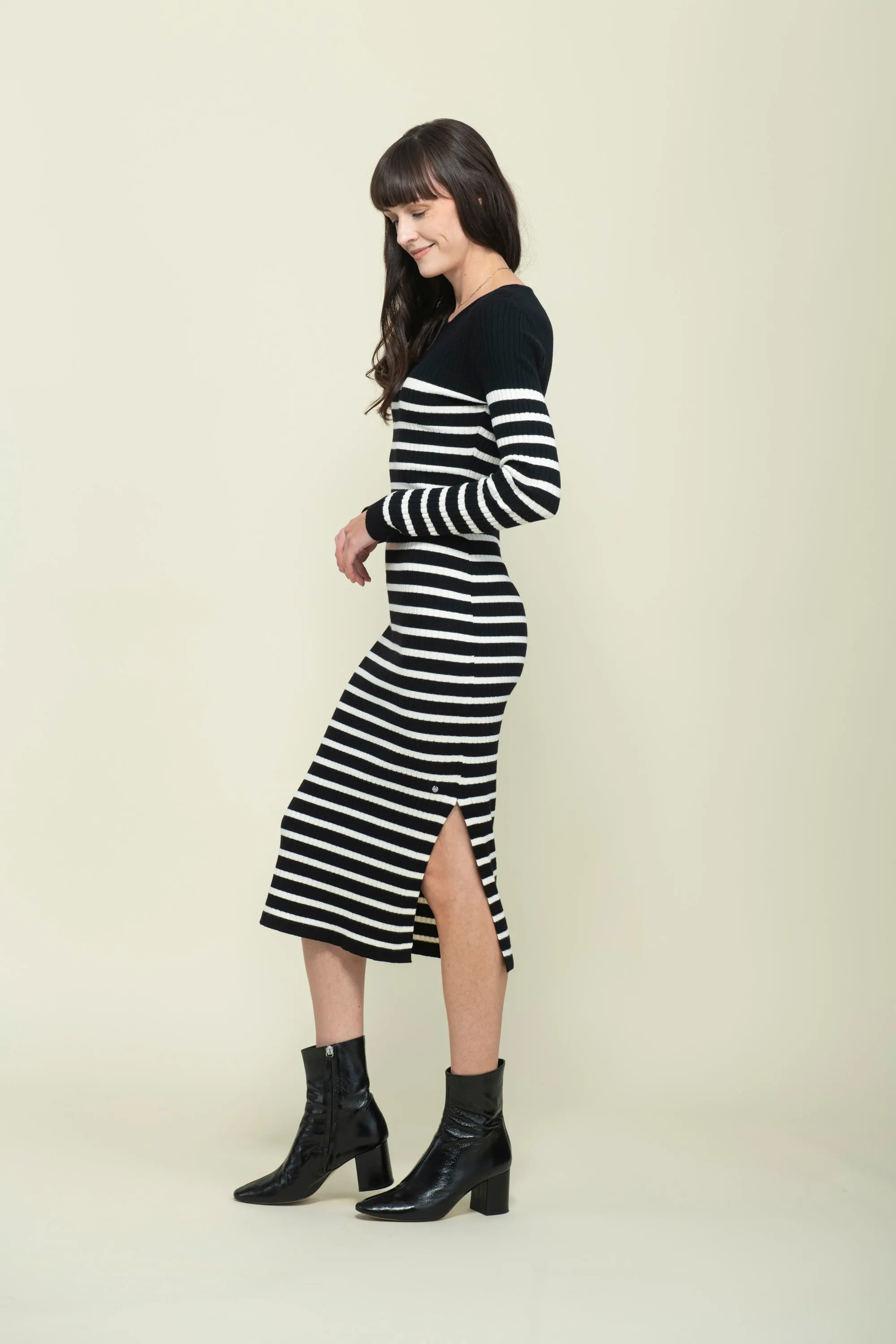 Lilly-Rib Knit Maxi Dress