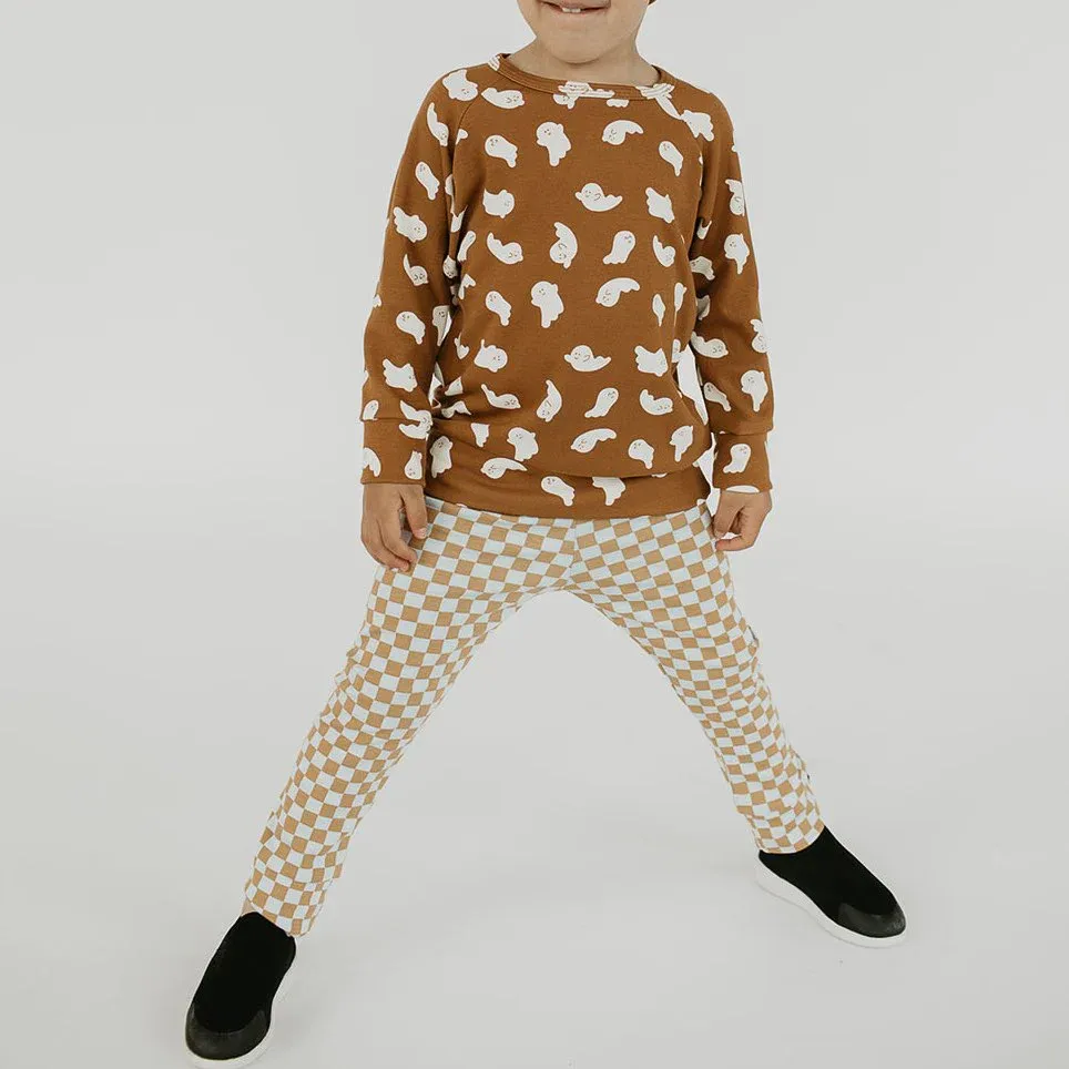 Little & Lively Blue Checkers Leggings (9-12, 12-18, 18-24, 2T)