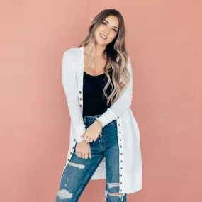 Long Snap Cardigan