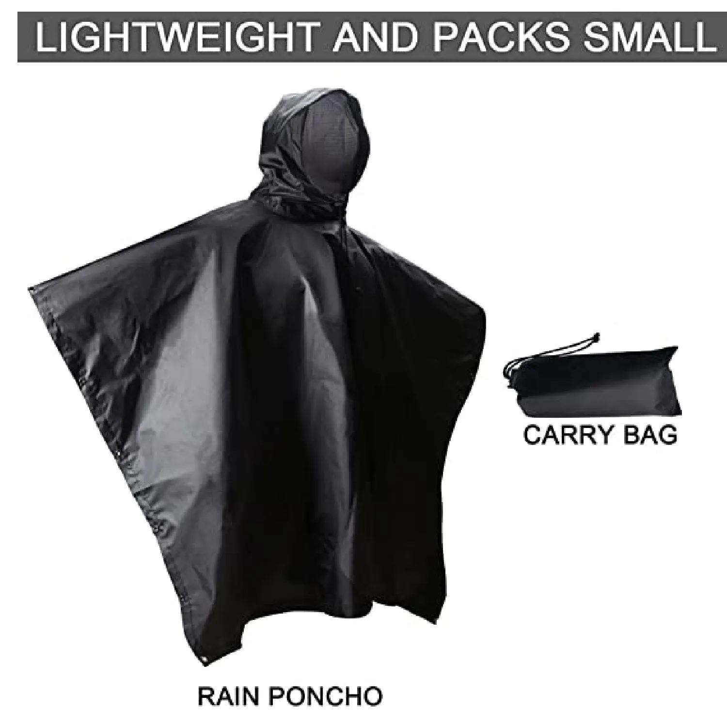 LOOGU Waterproof Hooded Military Camouflage Rain Poncho