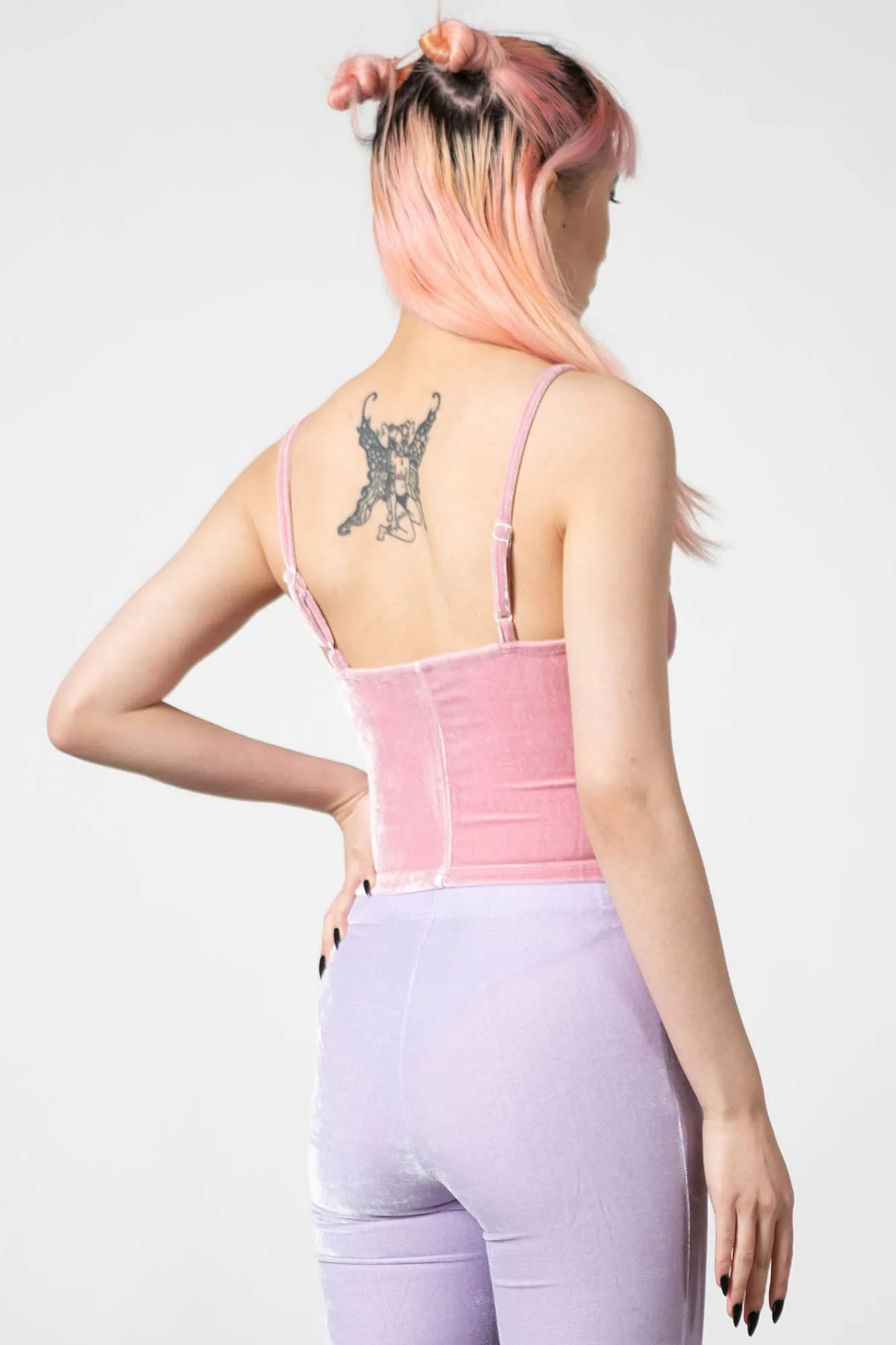 Lost In Sin Zip Top [PASTEL PINK]