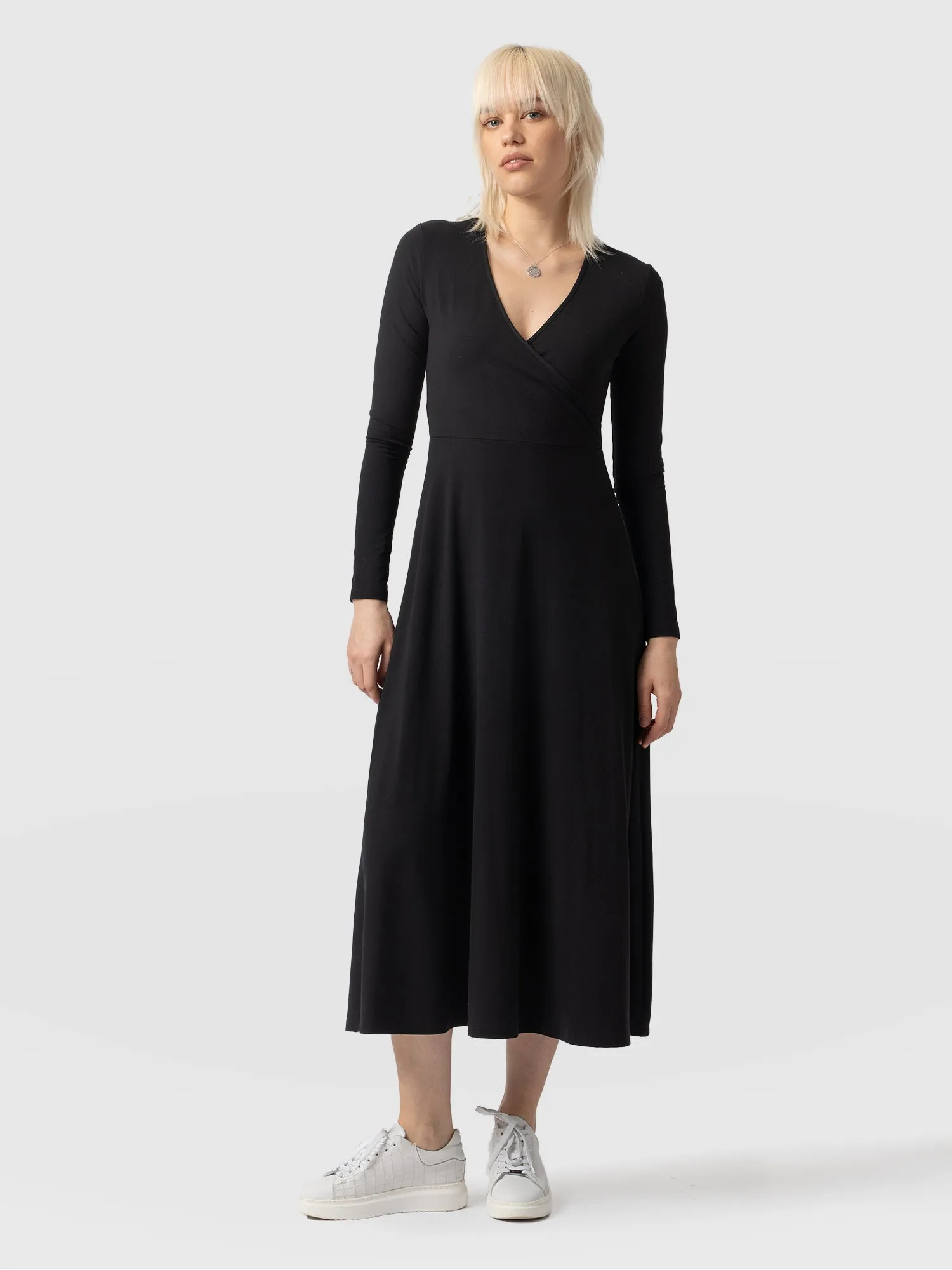 Maggie Wrap Dress - Black