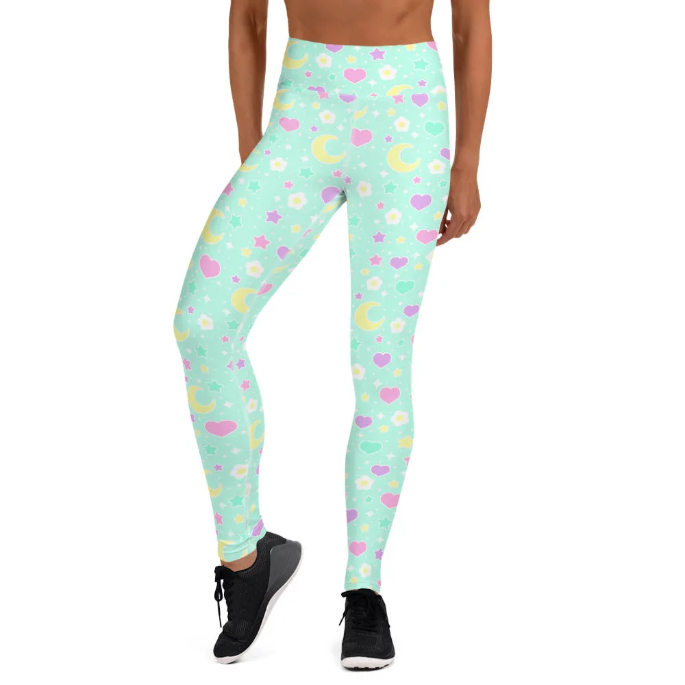 Magical Spring Mint Yoga Leggings