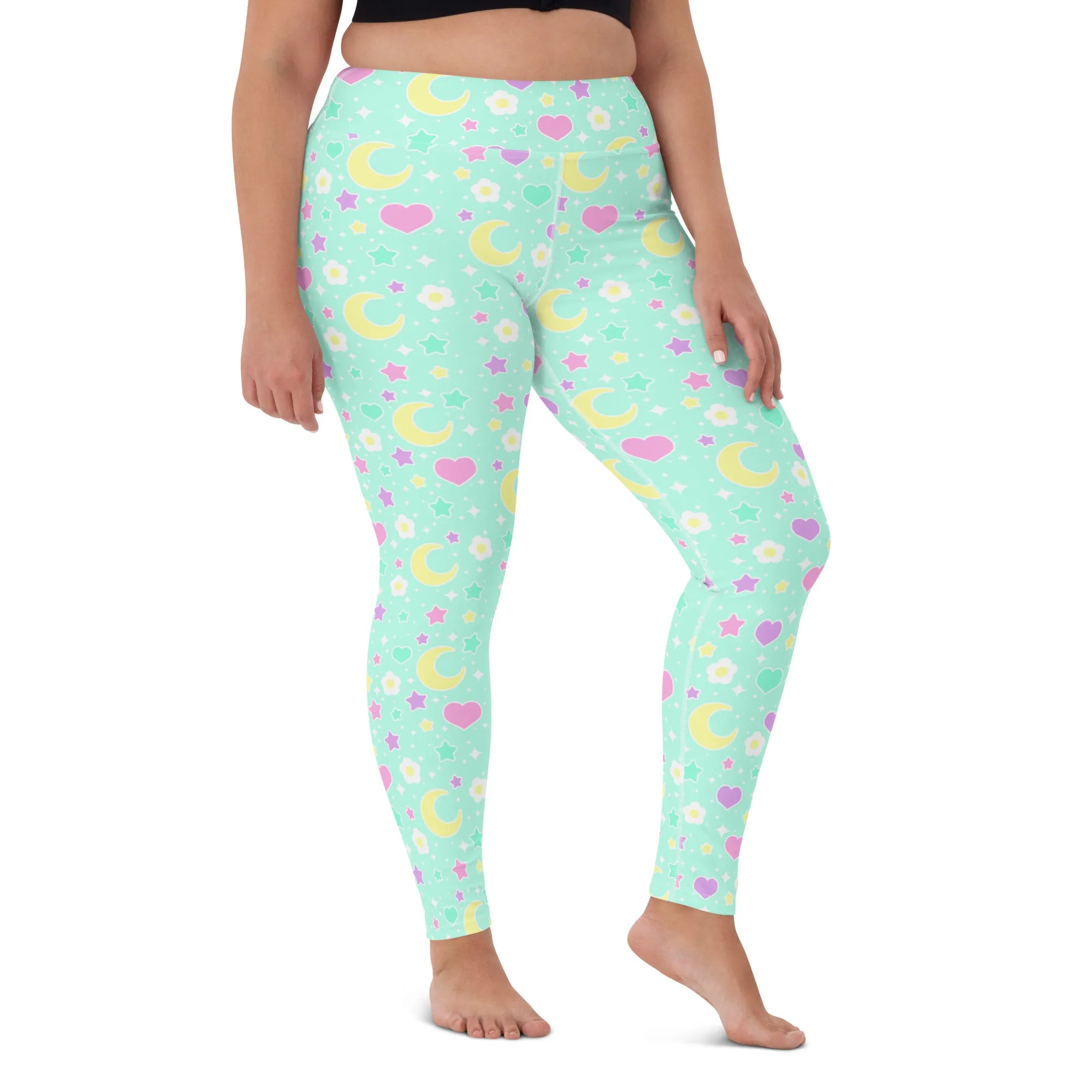 Magical Spring Mint Yoga Leggings