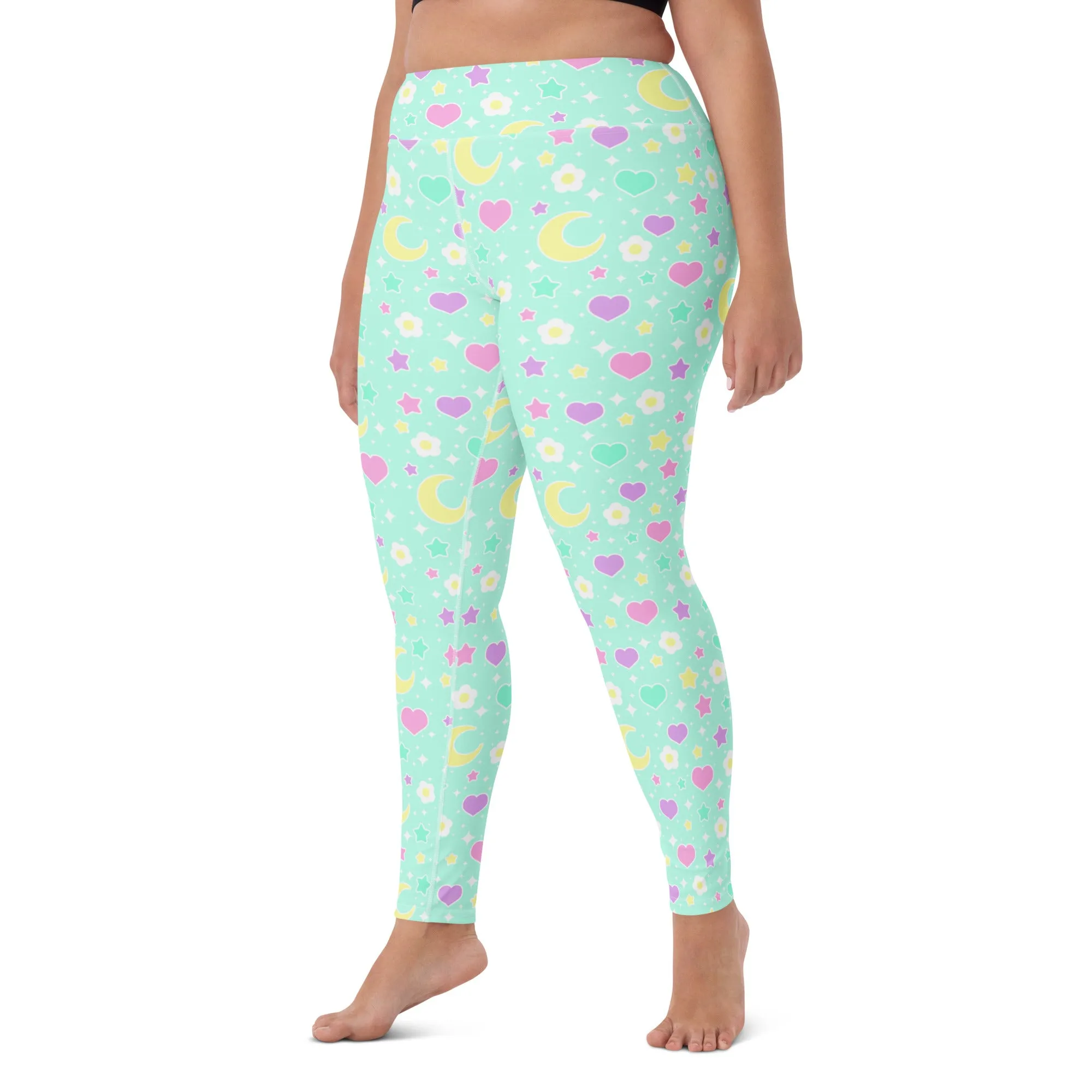 Magical Spring Mint Yoga Leggings