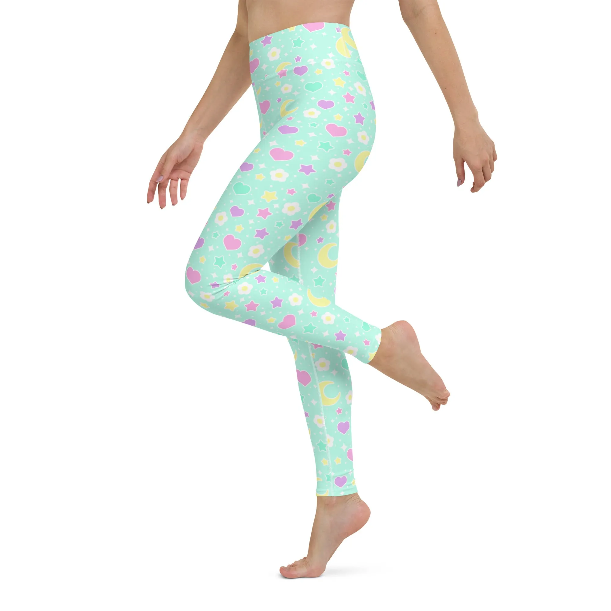 Magical Spring Mint Yoga Leggings