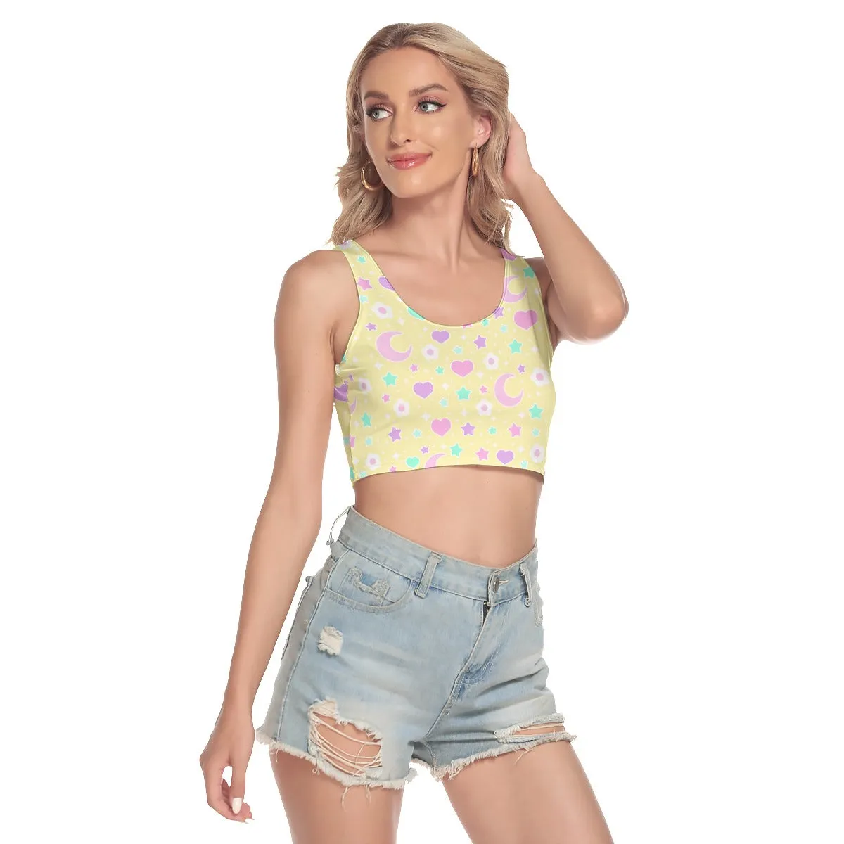 Magical Spring Yellow Crop Top