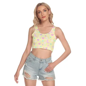 Magical Spring Yellow Crop Top