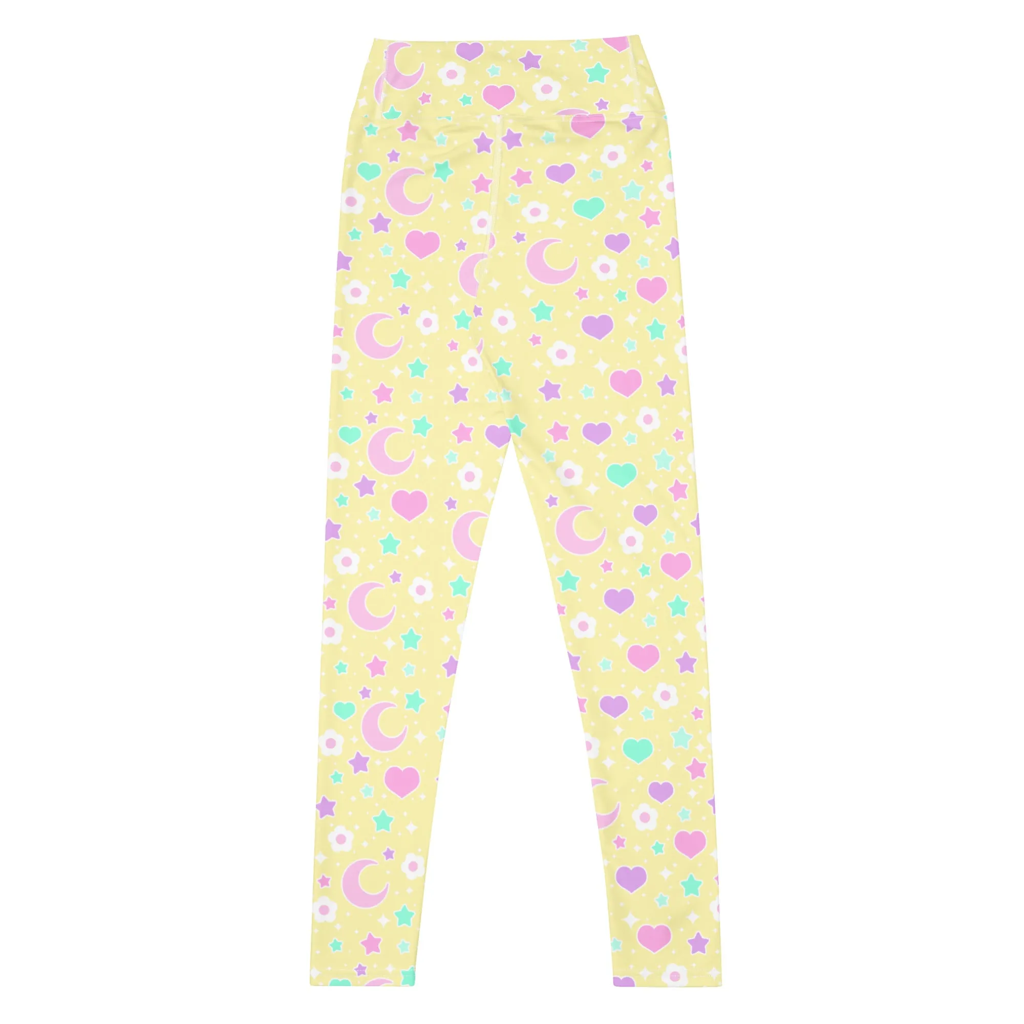 Magical Spring Yellow Yoga Leggings