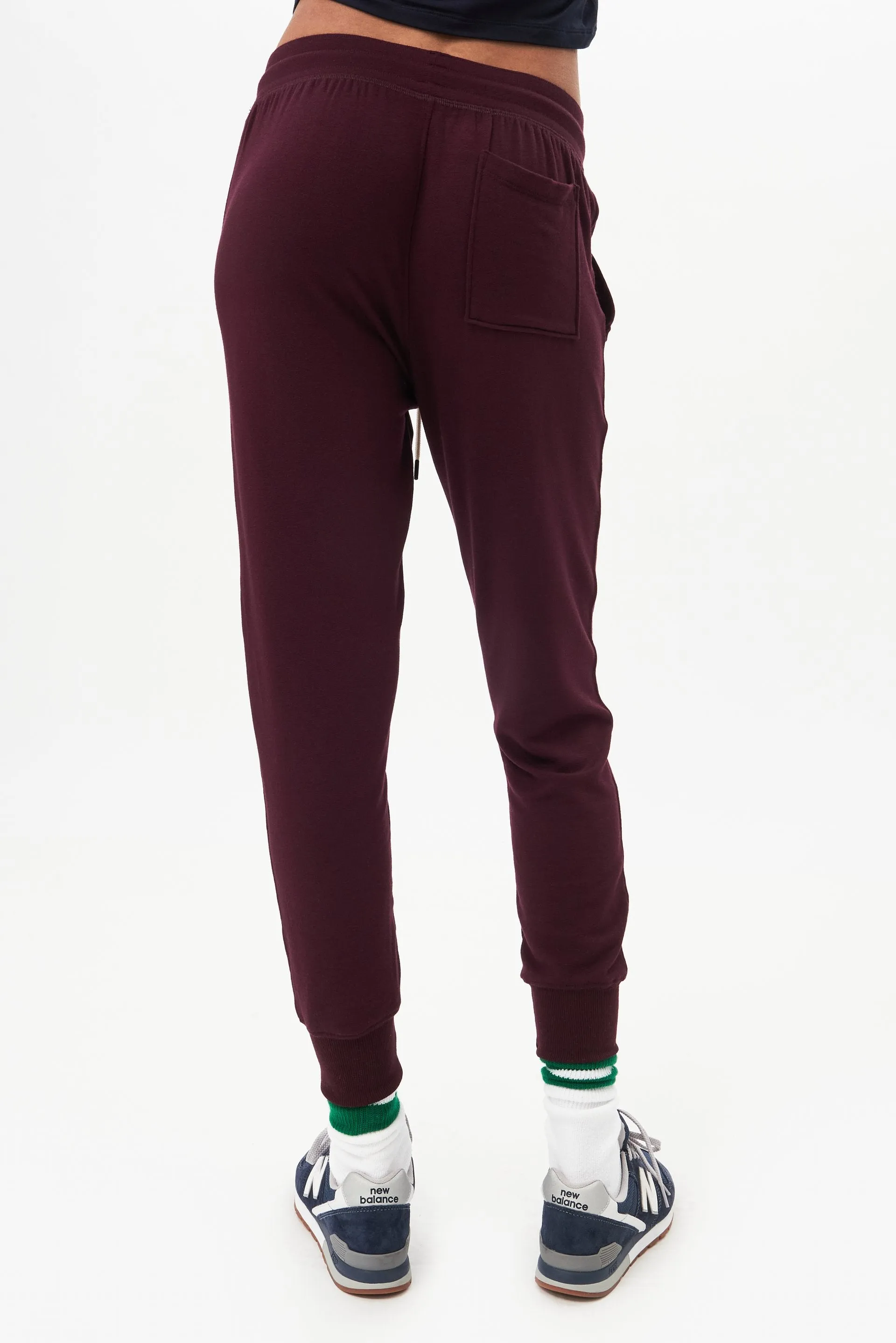 Marlon Fleece Sweatpant, Prune