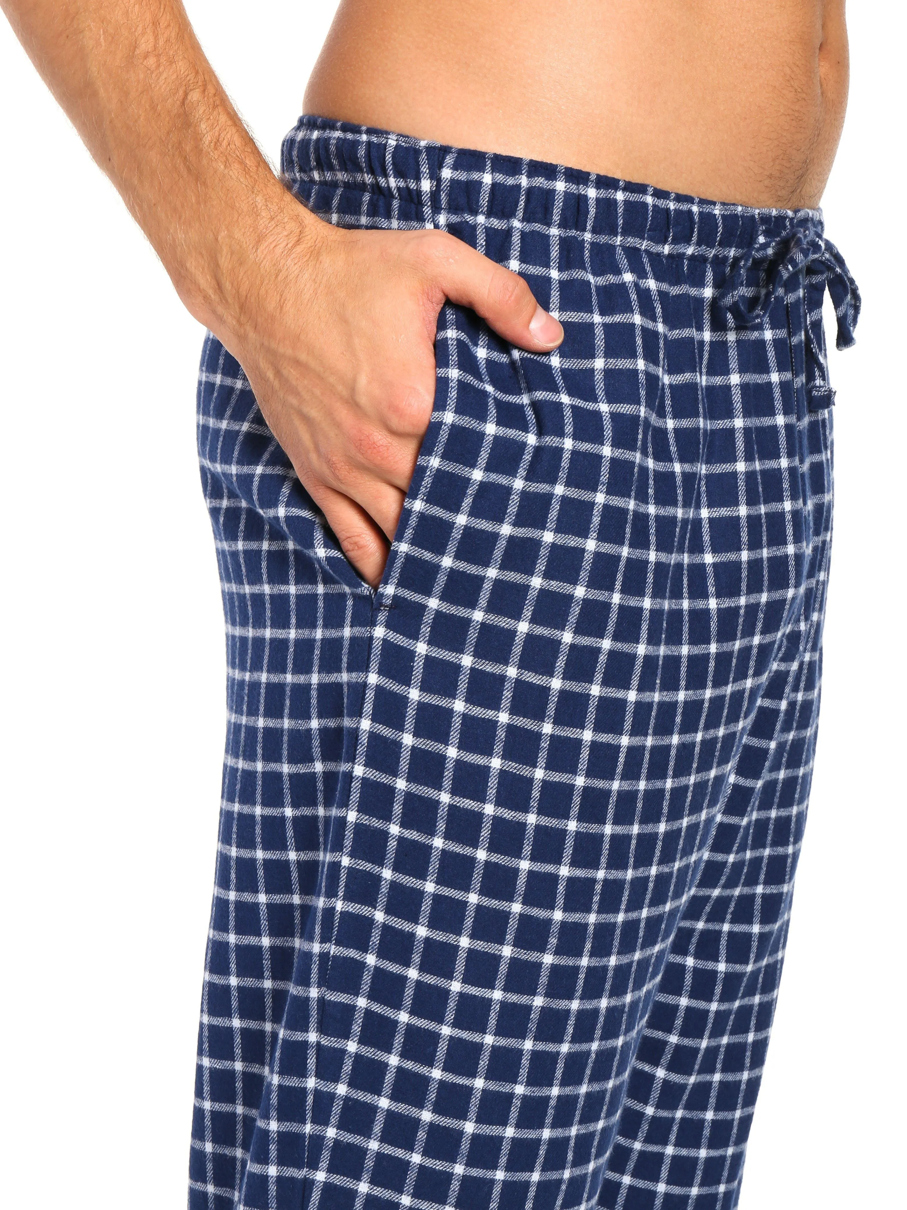 Men's 100% Cotton Flannel Lounge Pants