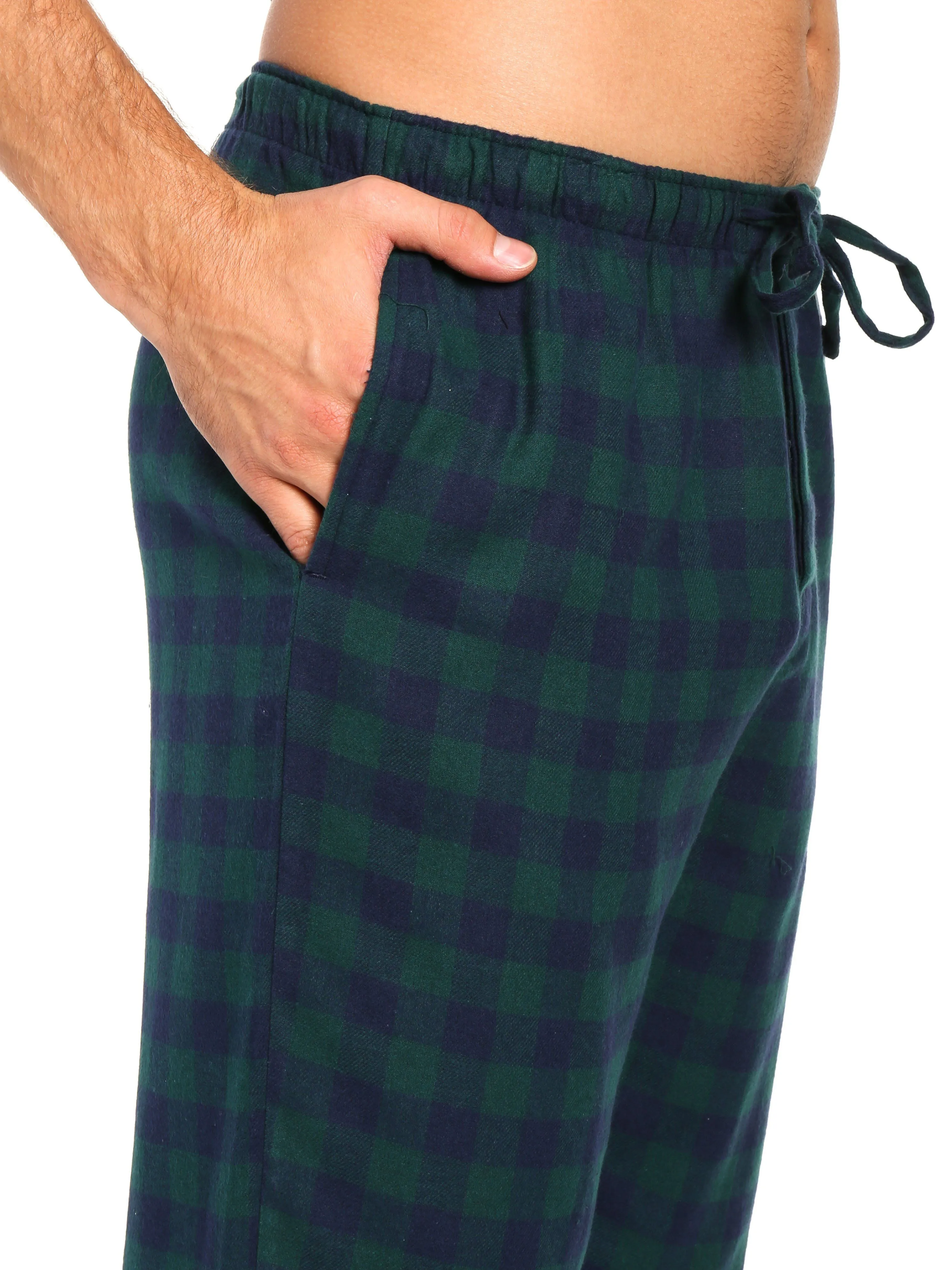 Men's 100% Cotton Flannel Lounge Pants