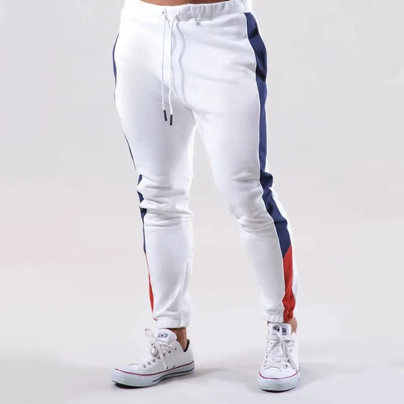 Men's Sweatpants Fitness Bodybuilding Pants Casual Men Joggers Pants Cotton Sweatpants Slim Fit Streetwear