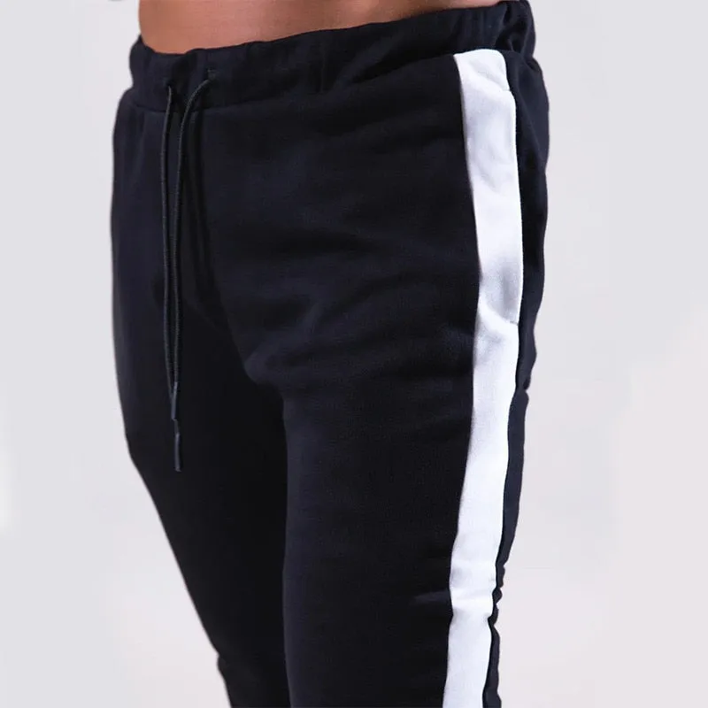 Men's Sweatpants Fitness Bodybuilding Pants Casual Men Joggers Pants Cotton Sweatpants Slim Fit Streetwear