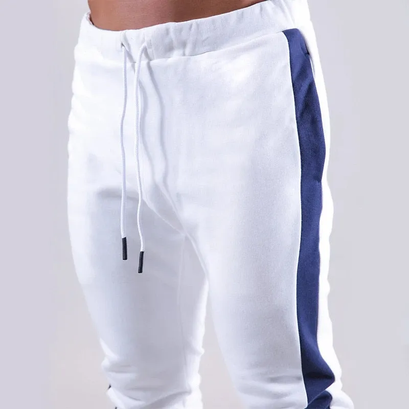 Men's Sweatpants Fitness Bodybuilding Pants Casual Men Joggers Pants Cotton Sweatpants Slim Fit Streetwear