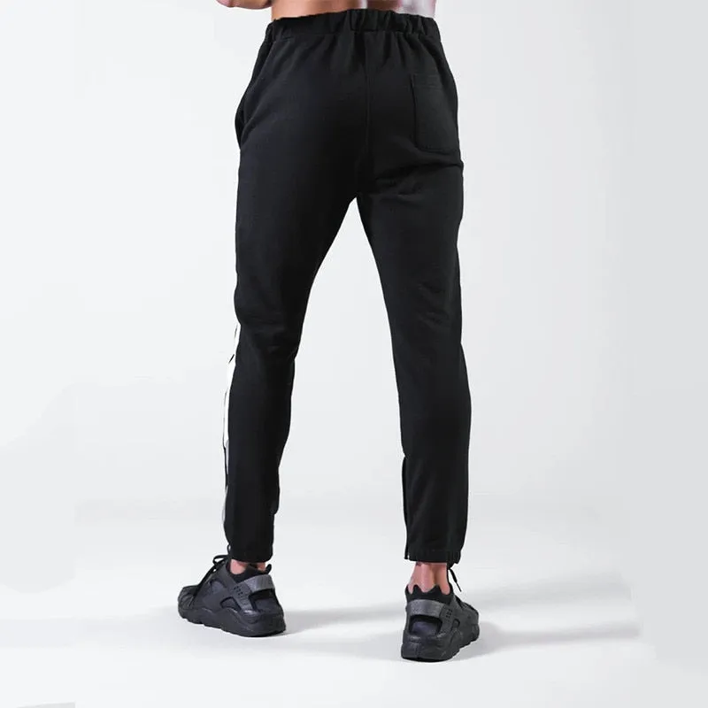 Men's Sweatpants Fitness Bodybuilding Pants Casual Men Joggers Pants Cotton Sweatpants Slim Fit Streetwear