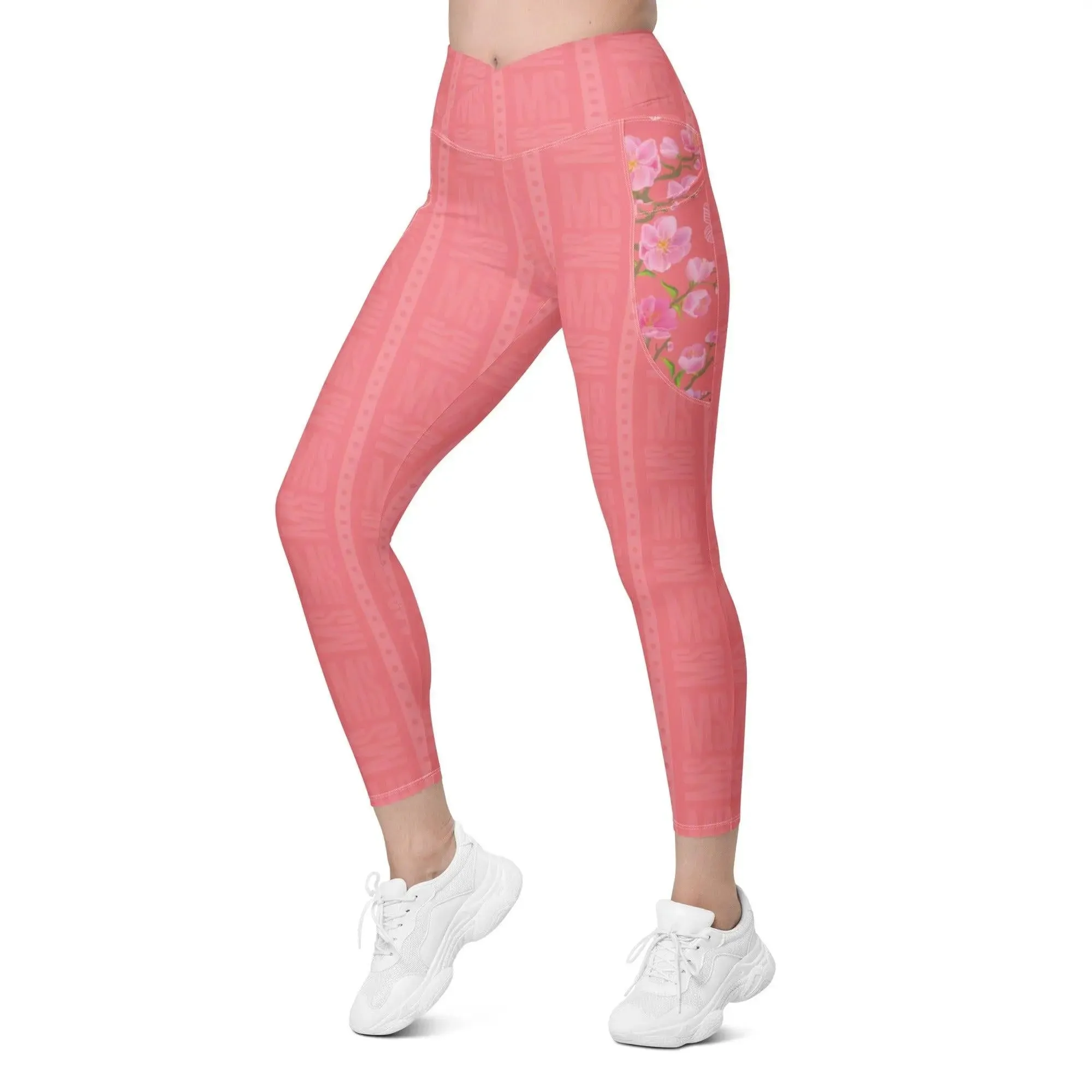 Misha Crossover Coral leggings with pockets