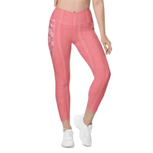 Misha Crossover Coral leggings with pockets