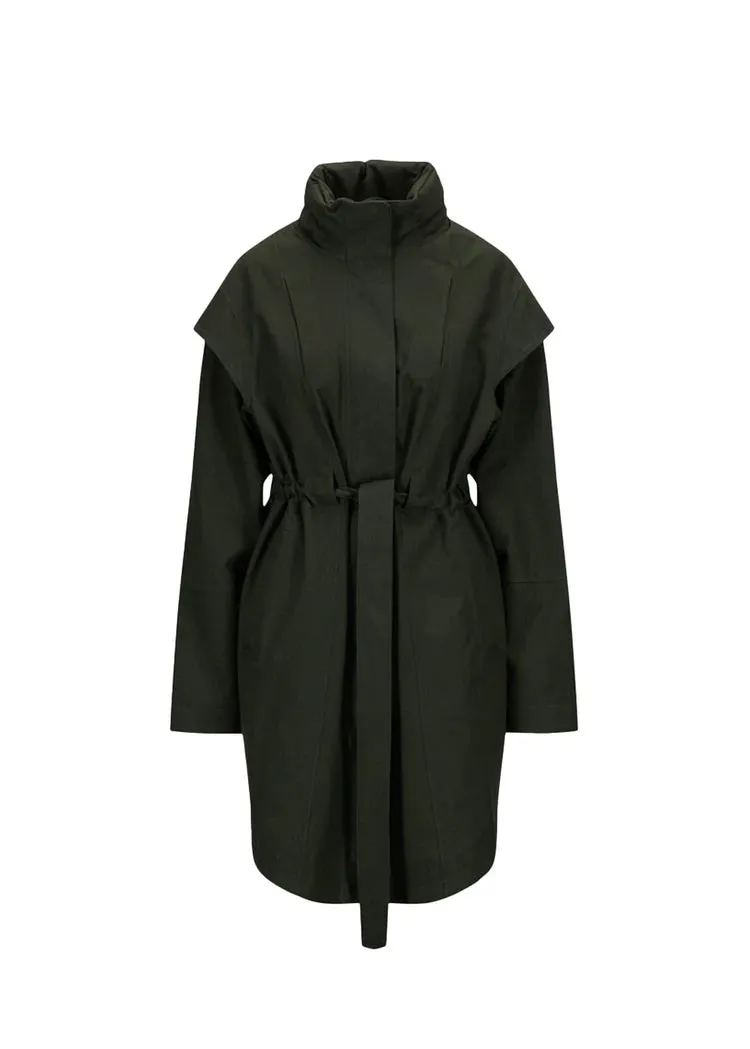 Monsun Coat Rosin Dark Green