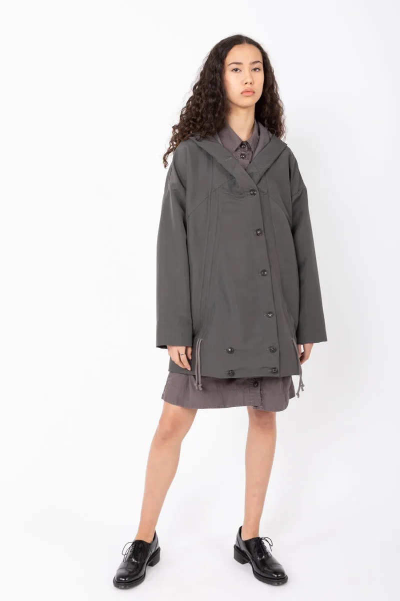 Moth Raincoat in Charcoal