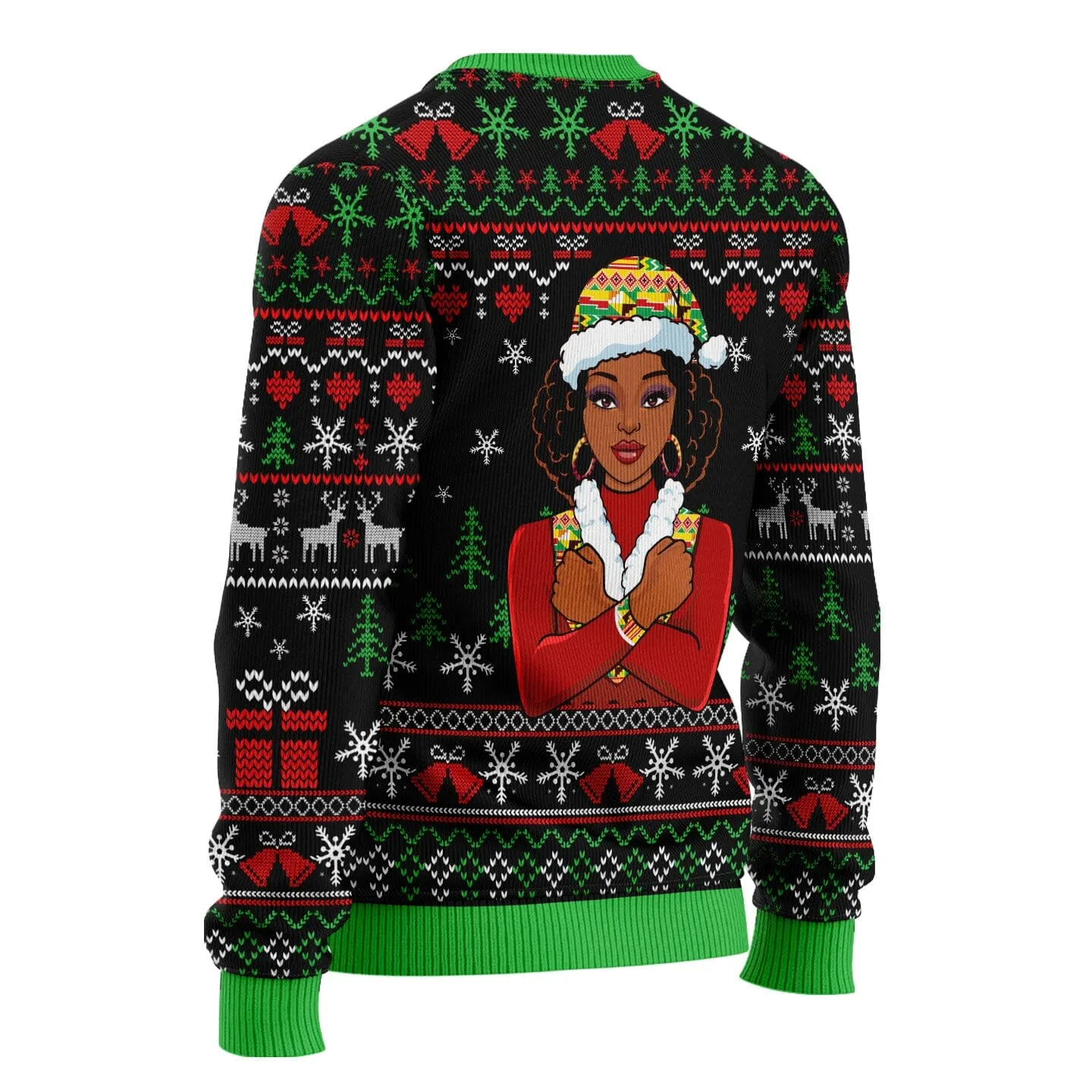 Mr. and Mrs. Santa With African Traditional Costume Ugly Sweatshirt