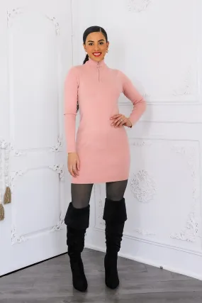 My Perfect Long Sleeves Mock Neck Sweater Dress