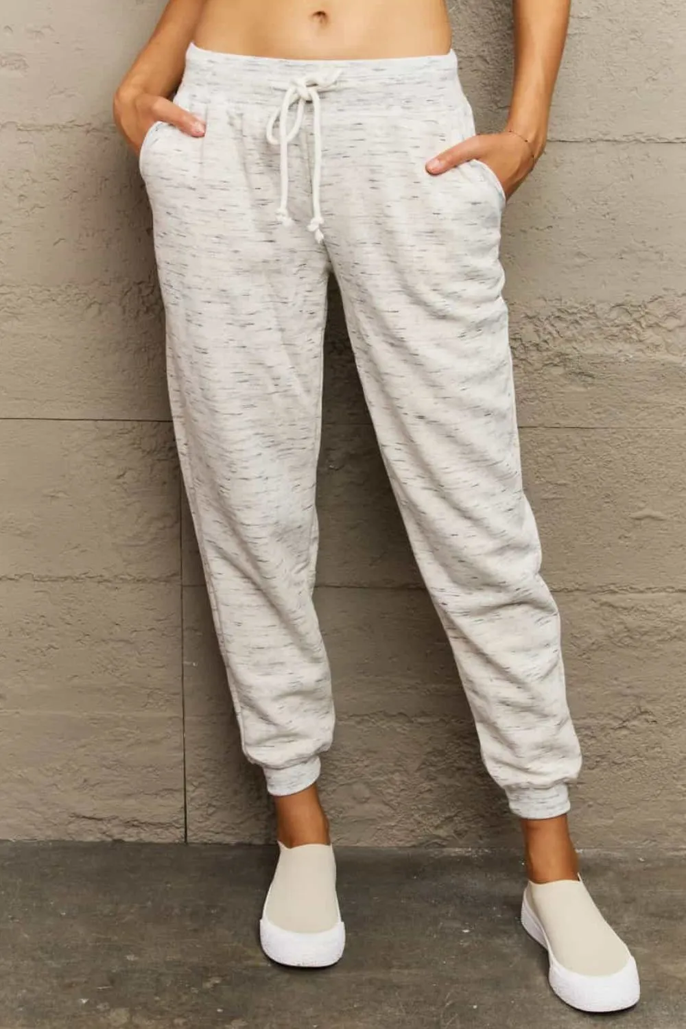 Ninexis Full Size Tie Waist Long Sweatpants