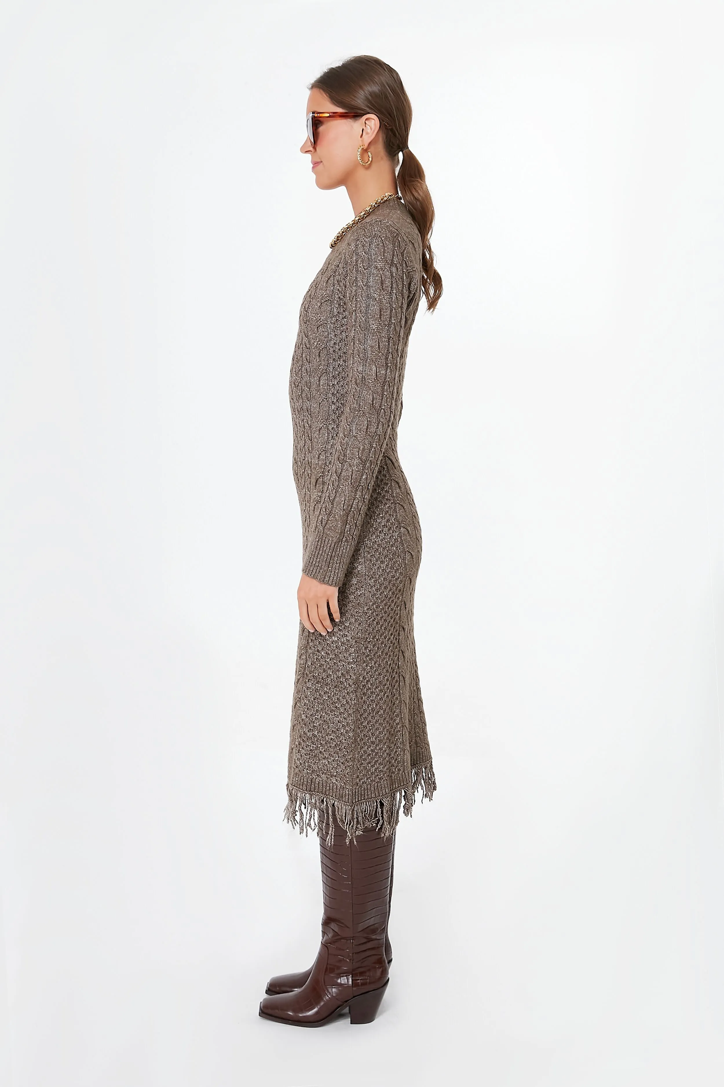 Olive Sweater Dress