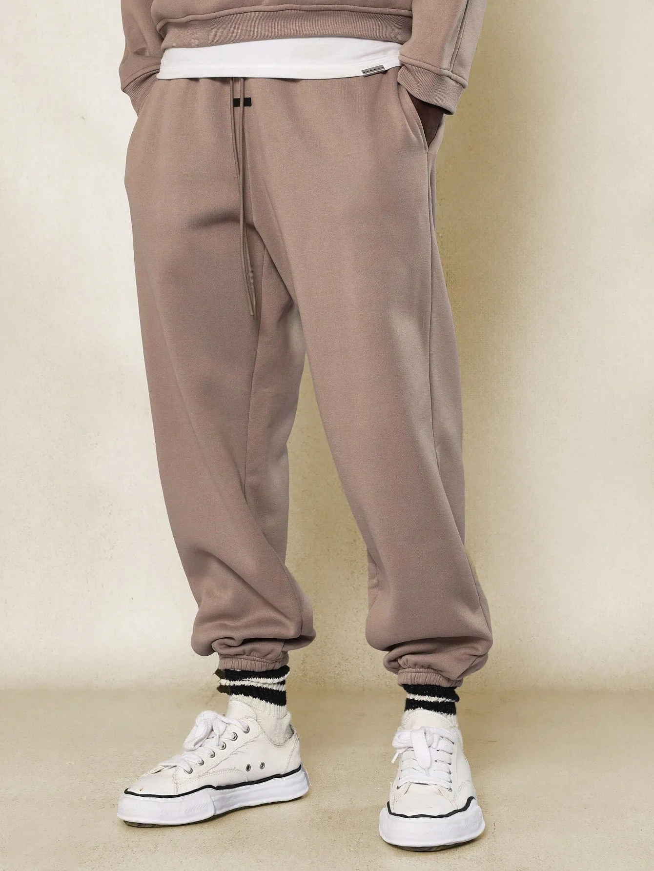 Oversized Fit Vintage Essential Sweatshirt And Loose Fit Jogger 2 Piece Set