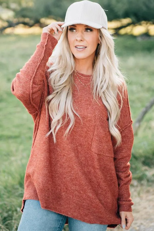 Oversized Pocket Sweater