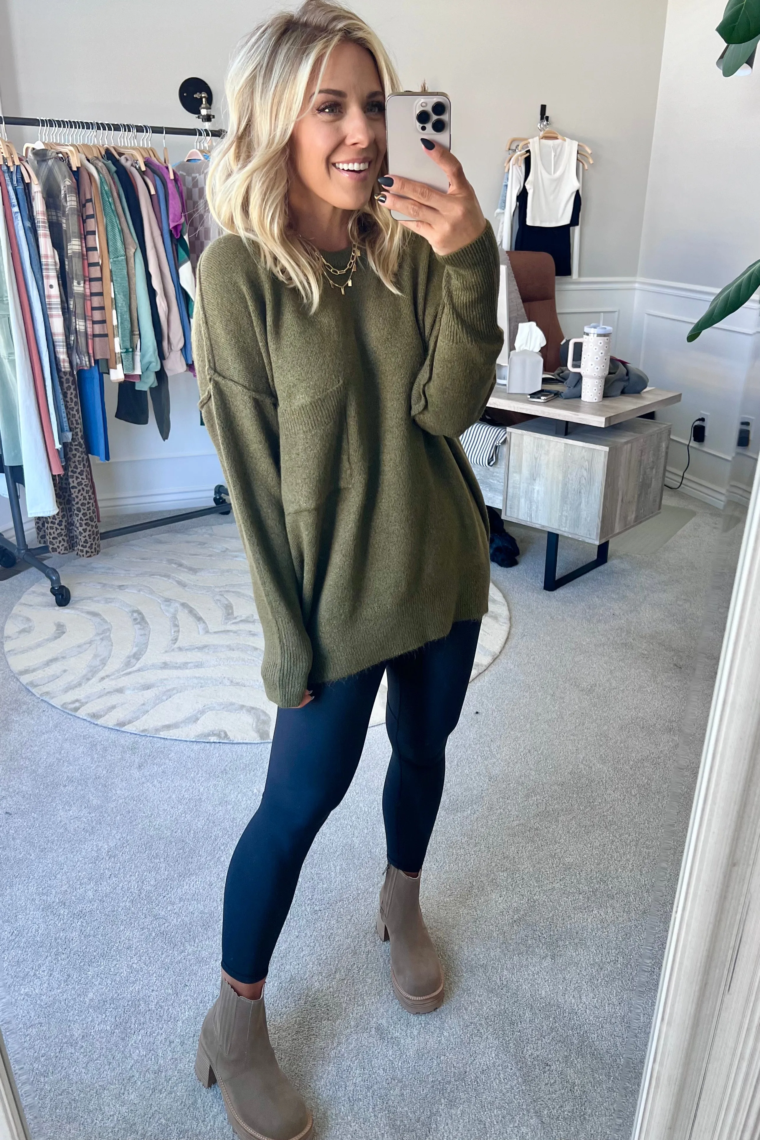 Oversized Pocket Sweater