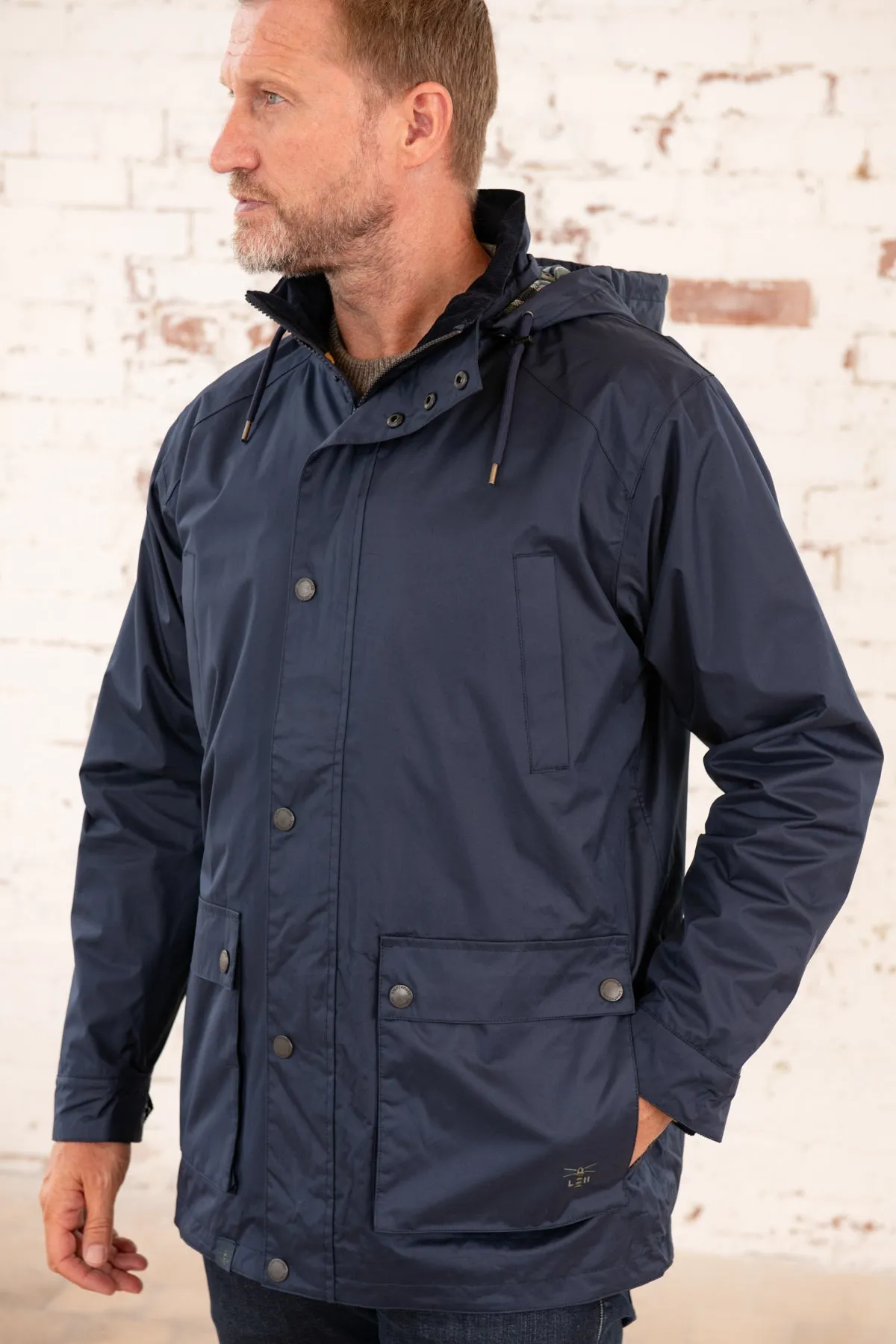 Oxford Raincoat - Navy