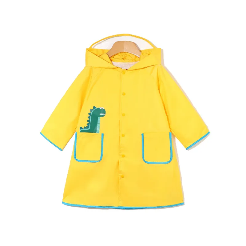 Ozkiz Dino Friends Rain Coat 黃色恐龍雨衣 (100-140)