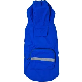 Packable Dog Raincoat Blue