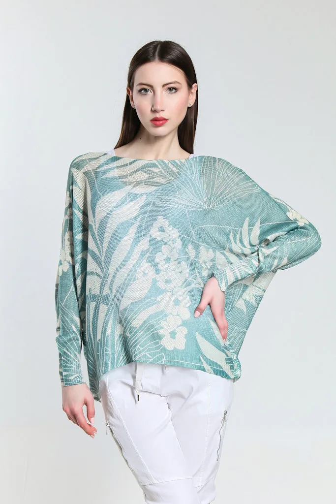 Palm Danielle Batwing Open Knit Sweater (BLS424P)