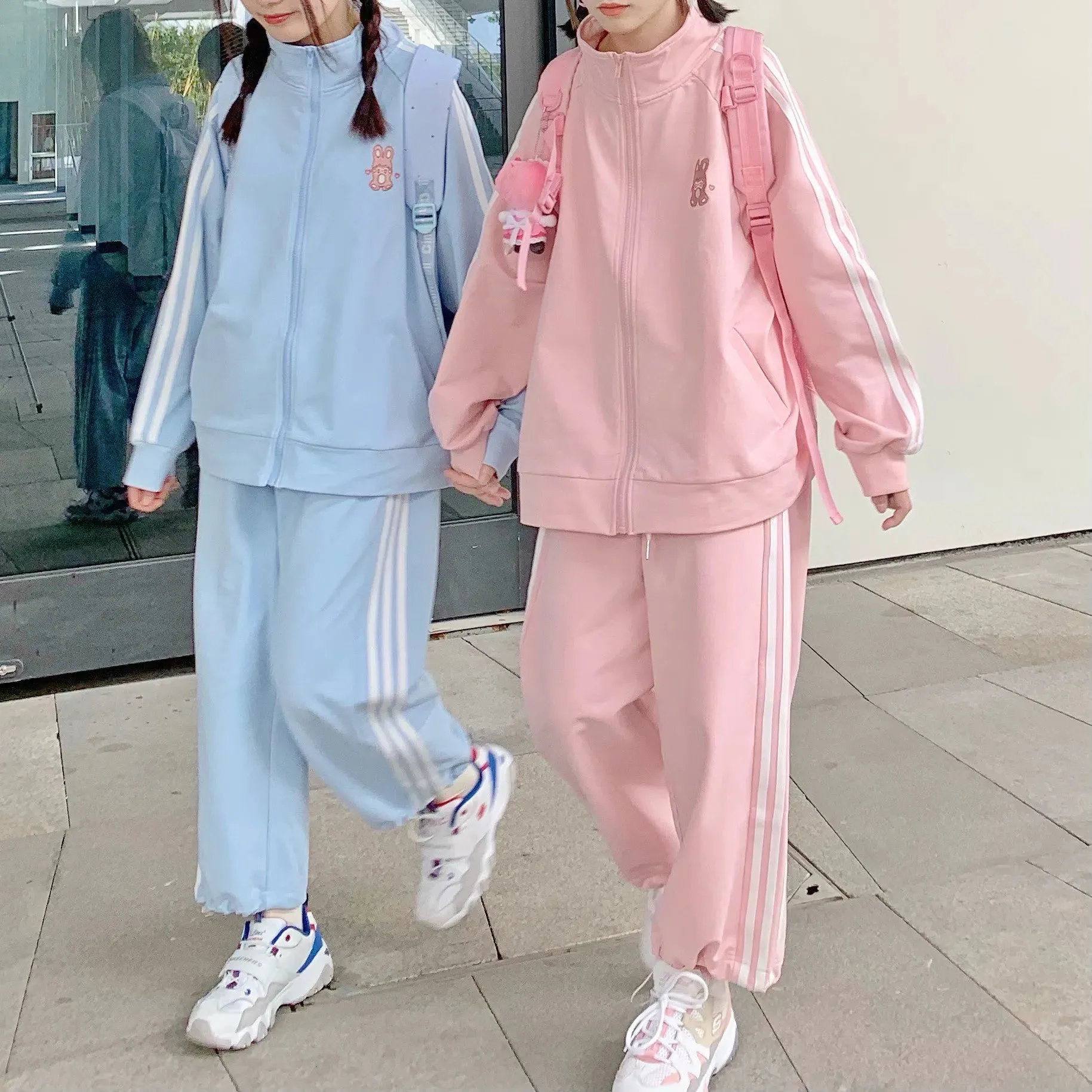 Pastel Hoodies & Sweatpants Outfits