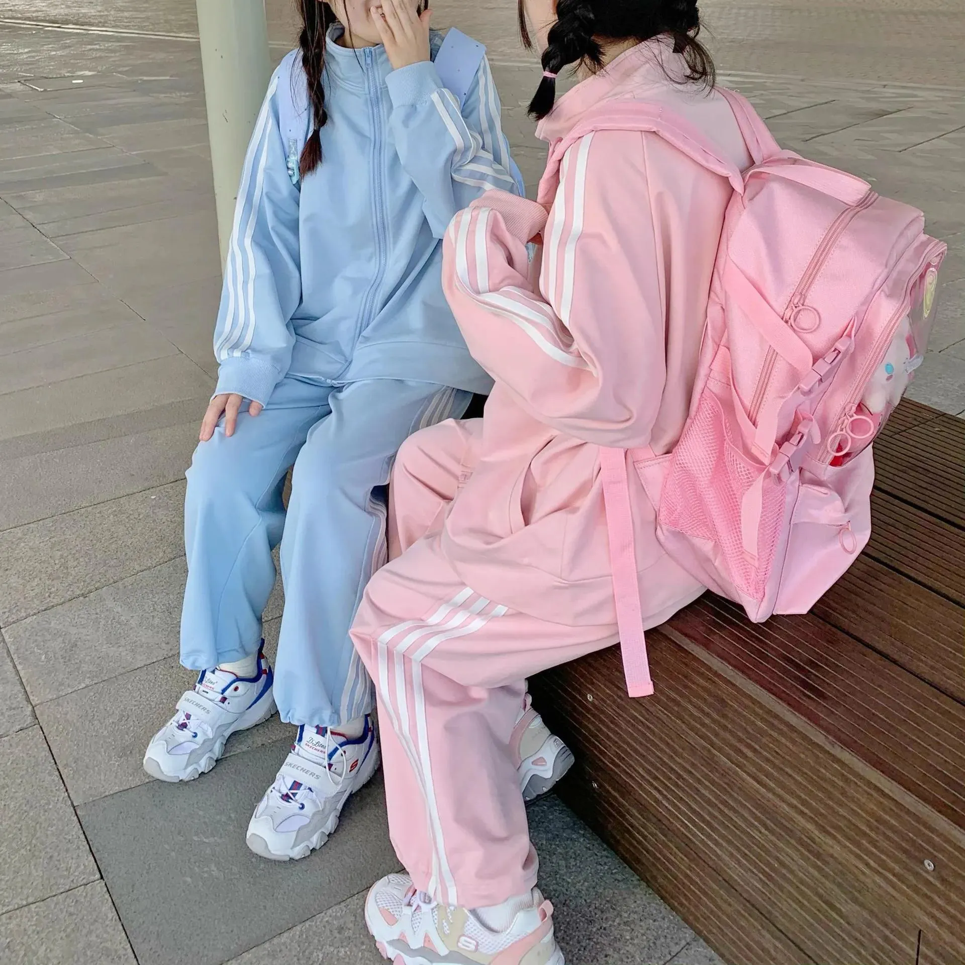 Pastel Hoodies & Sweatpants Outfits