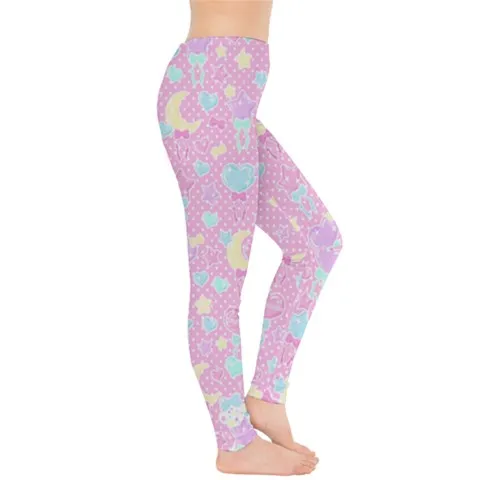 Pastel Party Pink Leggings [made to order]