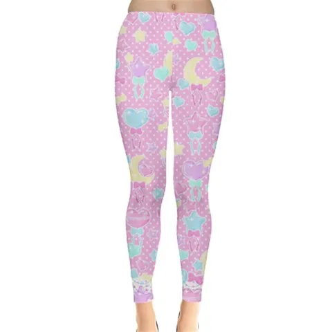 Pastel Party Pink Leggings [made to order]