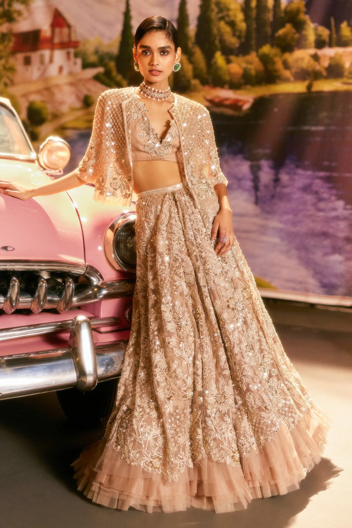 PAVAN VIRDI IN JHUMKA LEHENGA SET