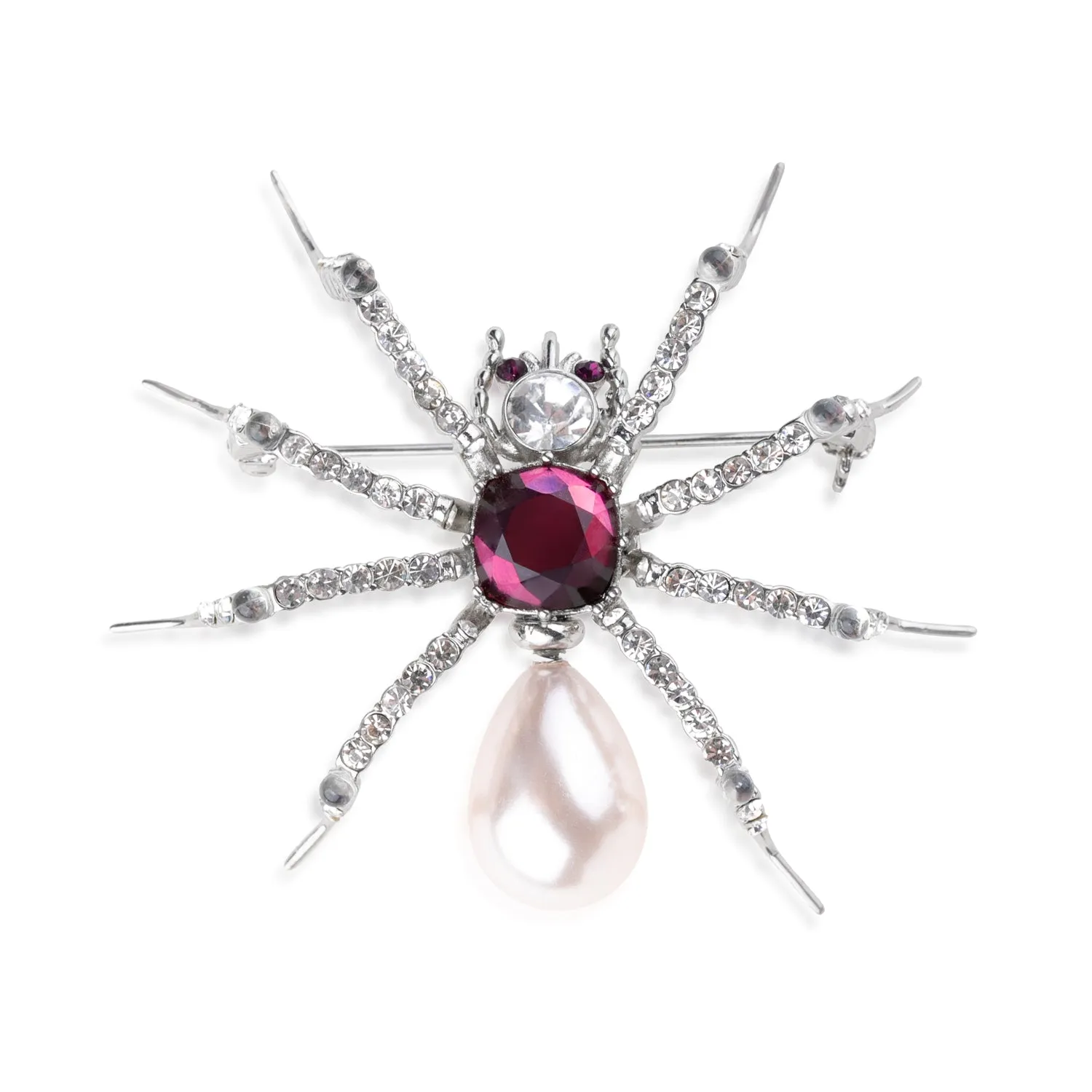 Pearl Spider Brooch