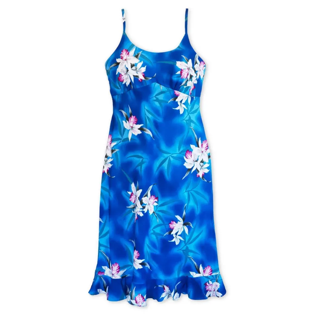 Poipu Blue Kamalii Hawaiian Dress