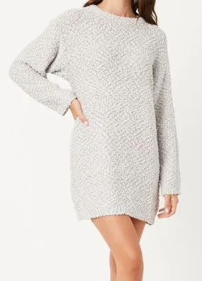 Popcorn Pull Over Sweater Dress