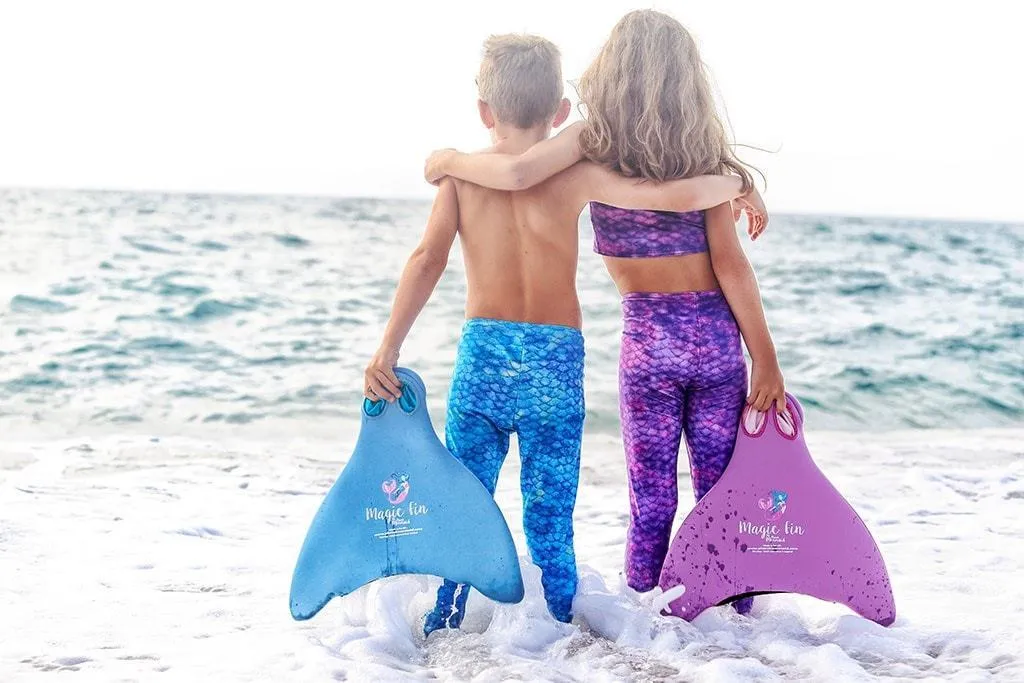 Purple Surf Mermaid Leggings